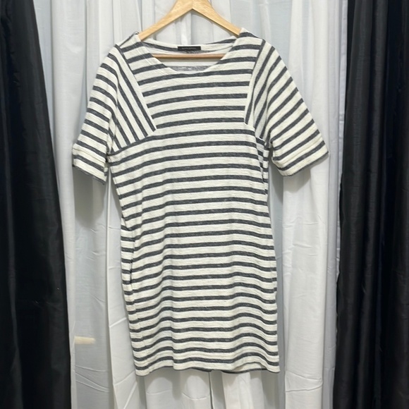 Banana Republic Blue Striped Dress with Pockets a261 - Picture 1 of 4